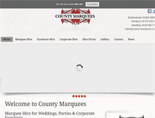 Tablet Screenshot of county-marquees.co.uk